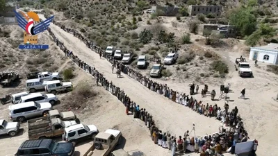 ريمة.. وقفة مسلحة لقبائل بني الضبيبي في الجبين إعلانًا للجهوزية والاستنفار